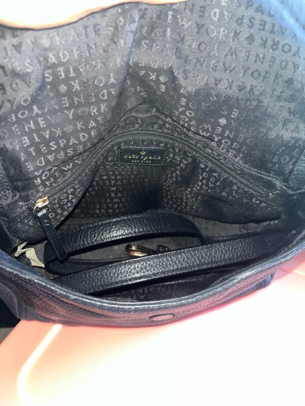 kate spade Black Pebbled Leather Crossbody Bag - Picture 11 of 14